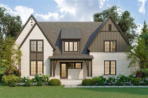 modern tudor style home